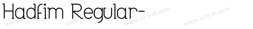 Hadfim Regular字体转换